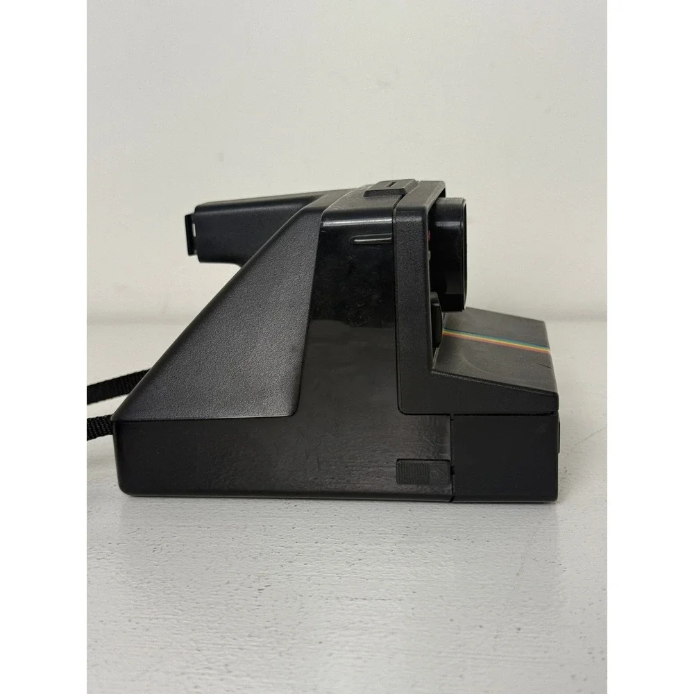 Polaroid Time-Zero OneStep Rainbow Land Camera Black SX-70 Film Vintage Retro
